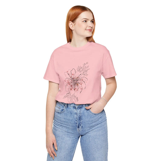 Hibiscus Flower - Pop Art Unisex Tee House of Poco Loco