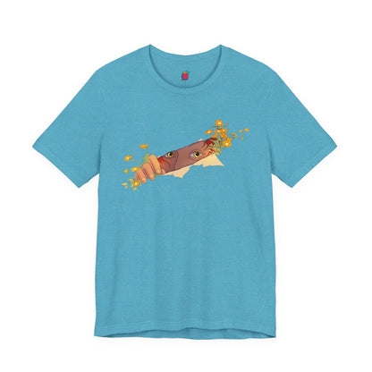 Flower Peek - Pop Art Unisex Tee House of Poco Loco