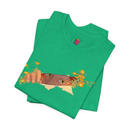 Flower Peek - Pop Art Unisex Tee House of Poco Loco