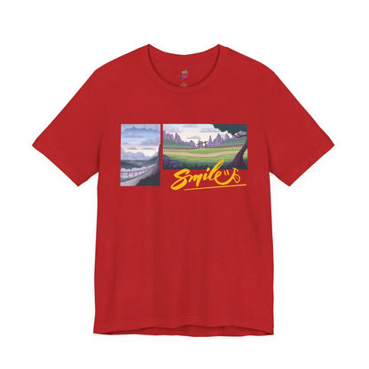 Cloudy Smile - Pop Art Unisex Tee House of Poco Loco