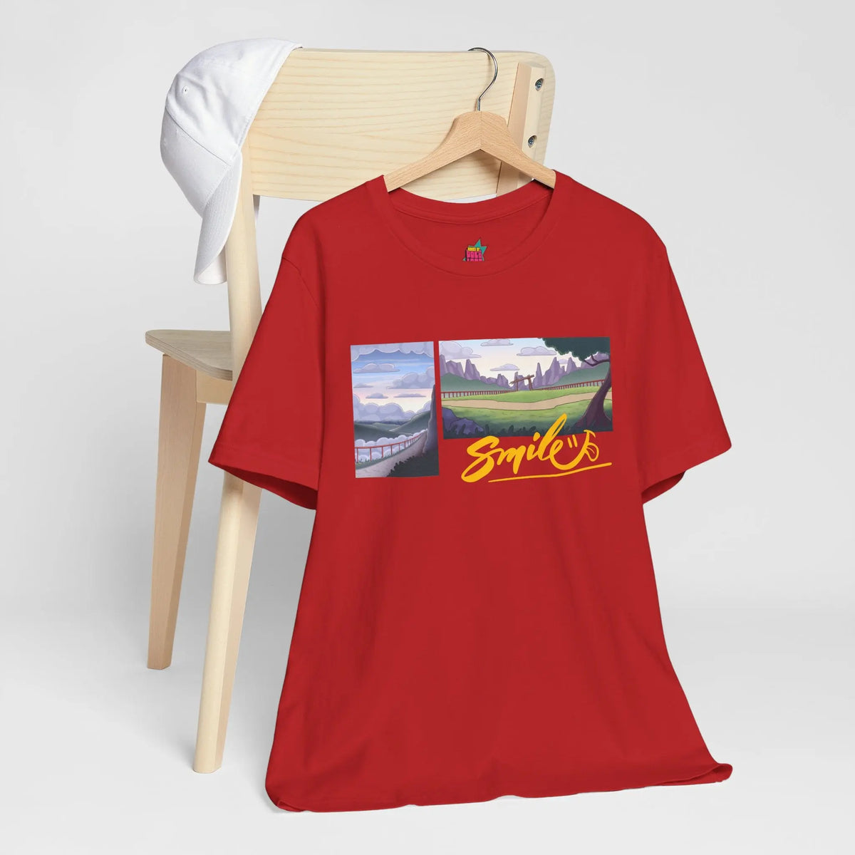 Cloudy Smile - Pop Art Unisex Tee House of Poco Loco