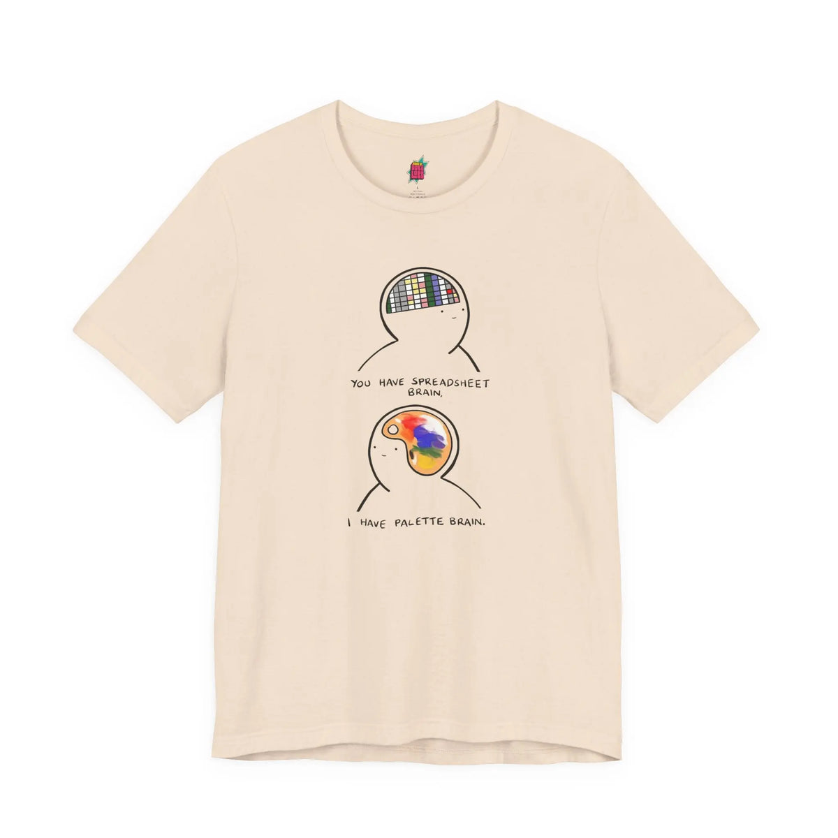 2 Parts of Brain - Pop Art Unisex Tee House of Poco Loco