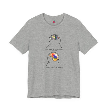 2 Parts of Brain - Pop Art Unisex Tee House of Poco Loco
