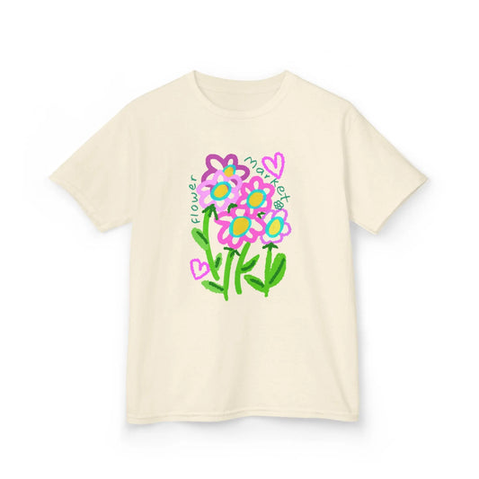 Doodle Floral Bouquet | Pop Art Kids Tee House of Poco Loco