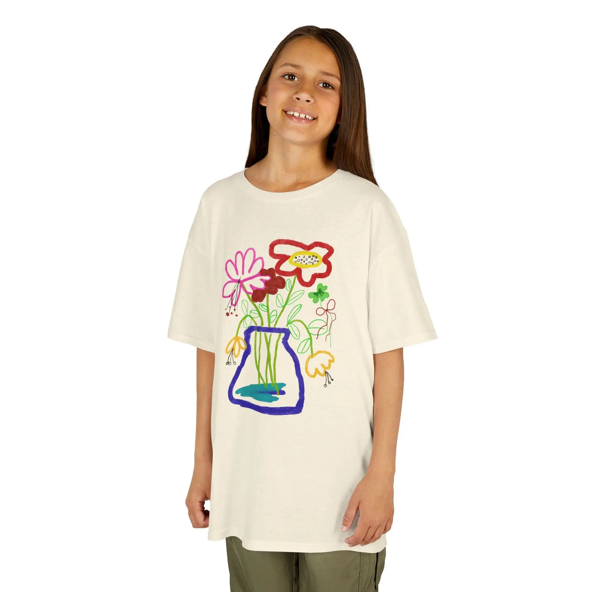 Flower Pot Doodle | Pop Art Kids Tee House of Poco Loco