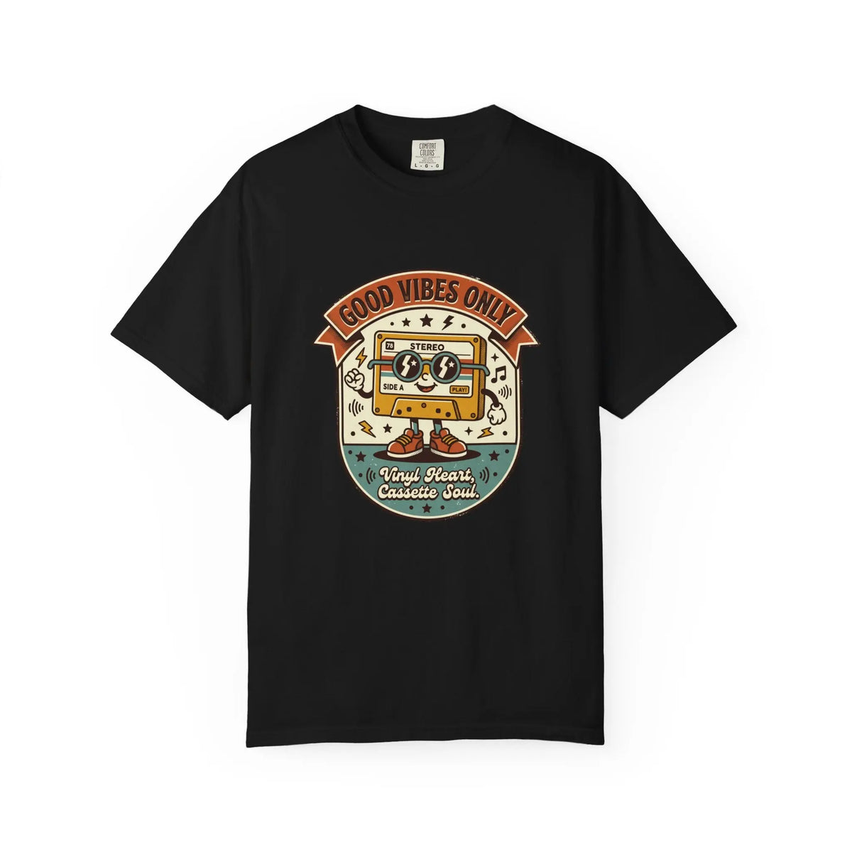 Good Vibes Only Cassette -  Vintage T-Shirt House of Poco Loco