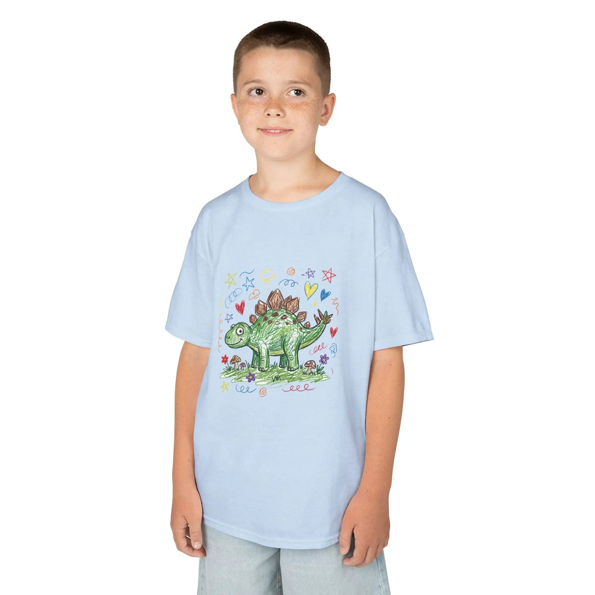 Stego Scribble Dino | Pop Art Kids Tee House of Poco Loco