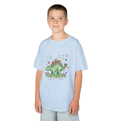 Stego Scribble Dino | Pop Art Kids Tee House of Poco Loco