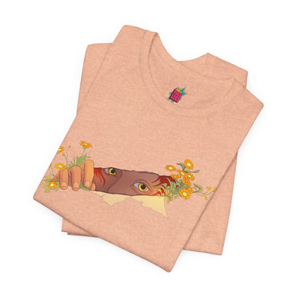 Flower Peek - Pop Art Unisex Tee House of Poco Loco