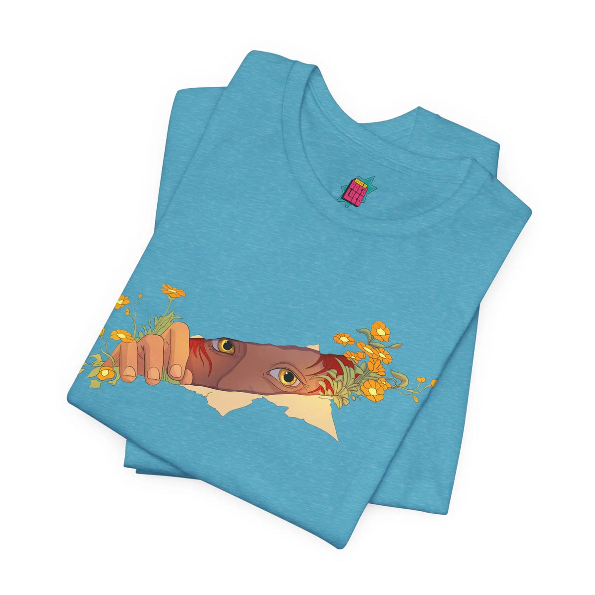 Flower Peek - Pop Art Unisex Tee House of Poco Loco