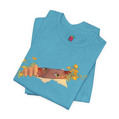 Flower Peek - Pop Art Unisex Tee House of Poco Loco