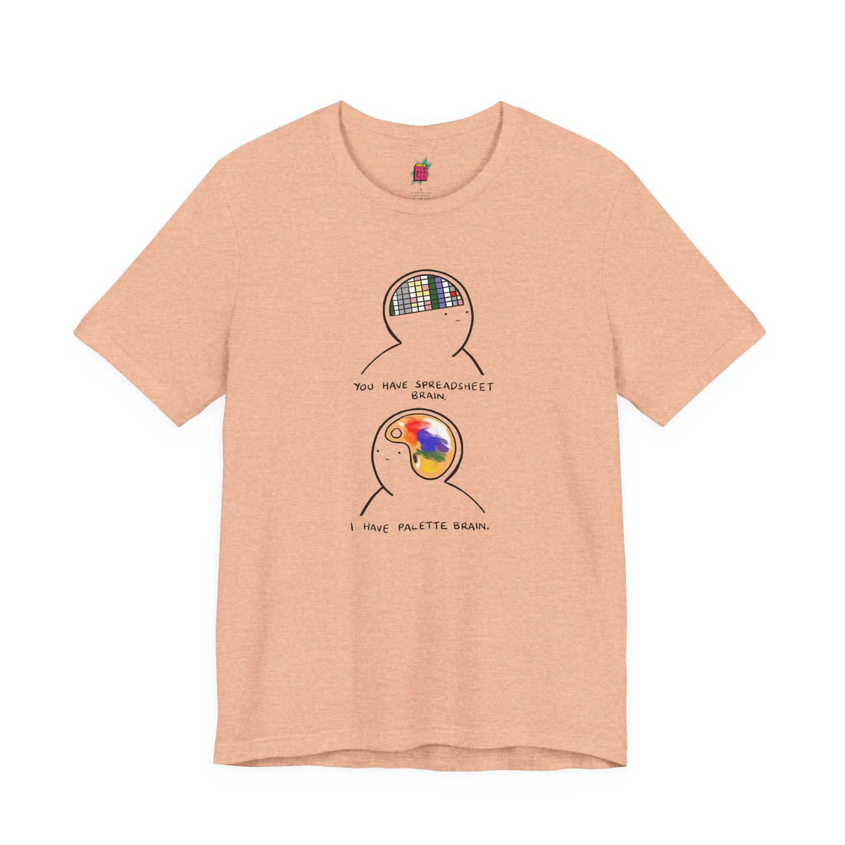 2 Parts of Brain - Pop Art Unisex Tee House of Poco Loco