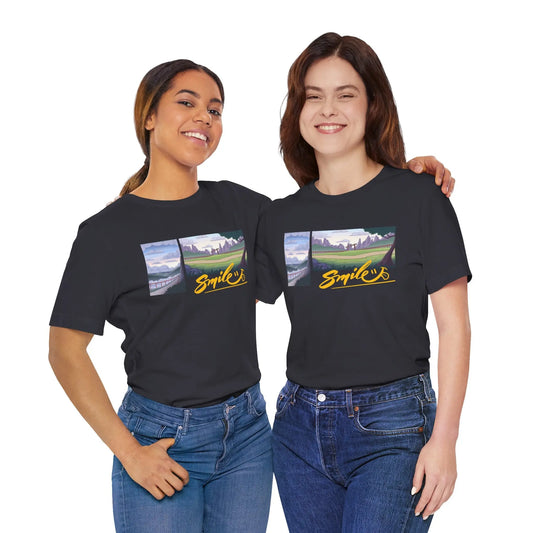 Cloudy Smile - Pop Art Unisex Tee House of Poco Loco
