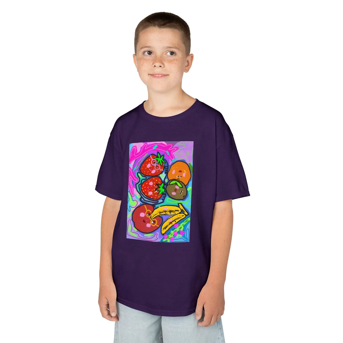 Colorful Doodle Fruit  | Pop Art Kids Tee House of Poco Loco