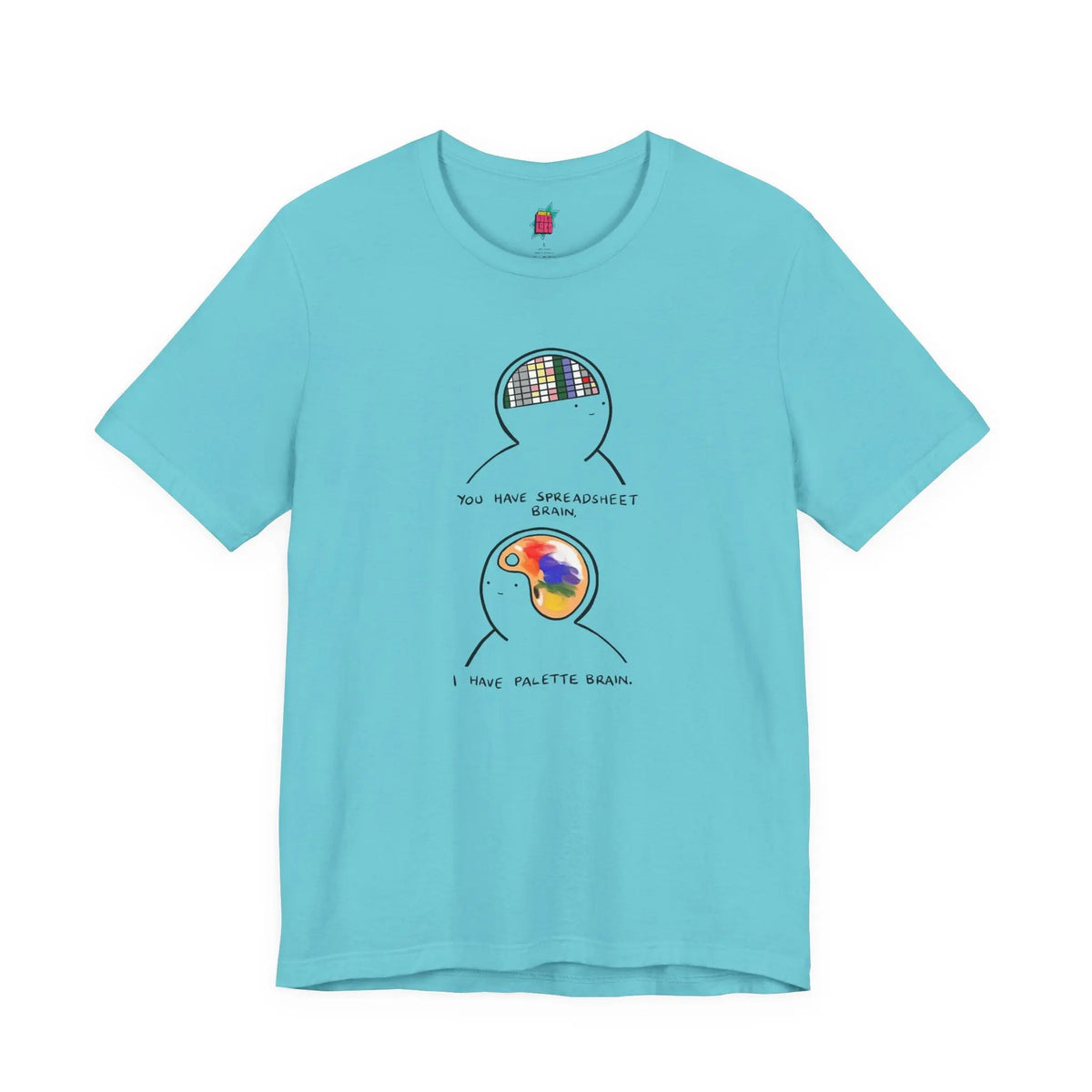 2 Parts of Brain - Pop Art Unisex Tee House of Poco Loco