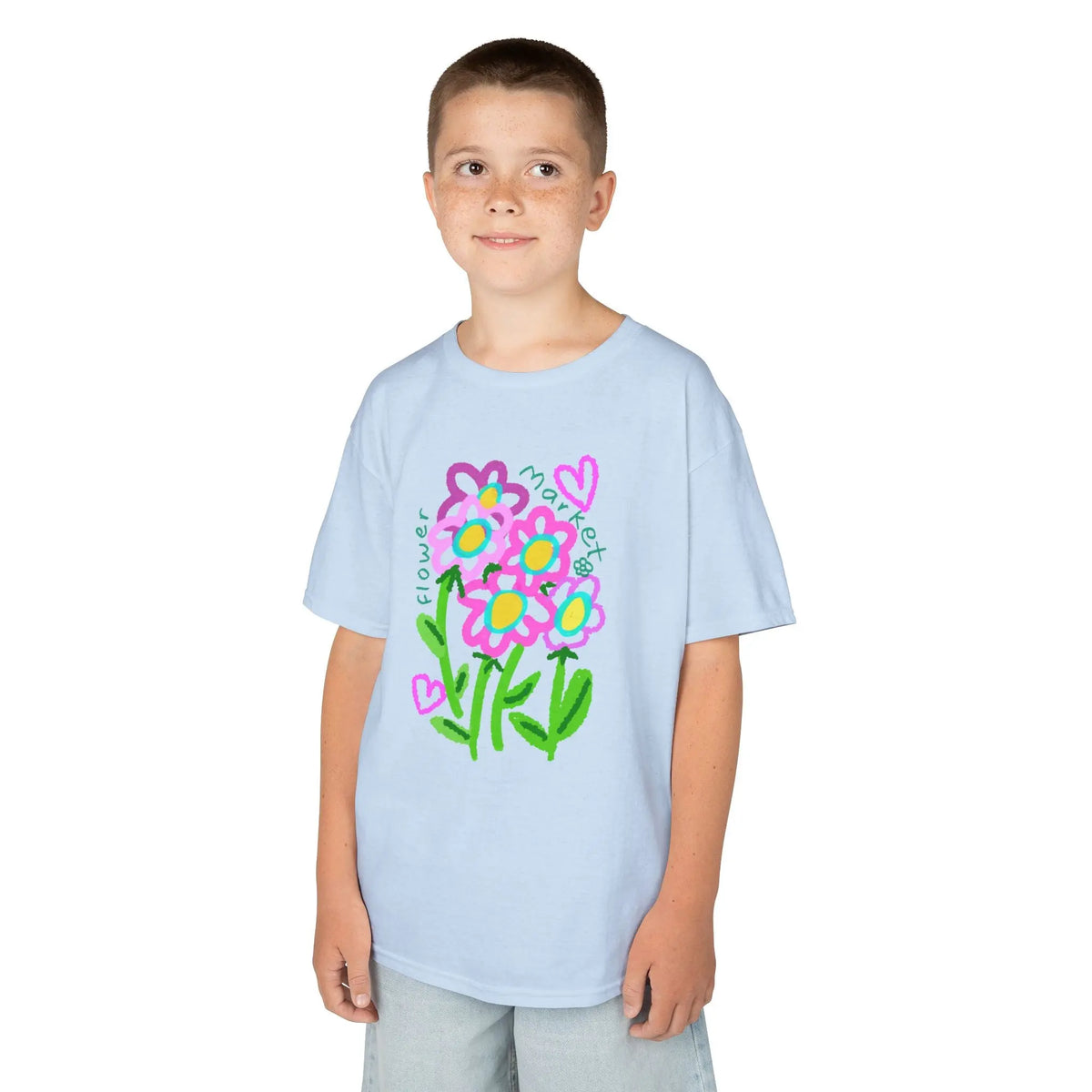 Doodle Floral Bouquet | Pop Art Kids Tee House of Poco Loco