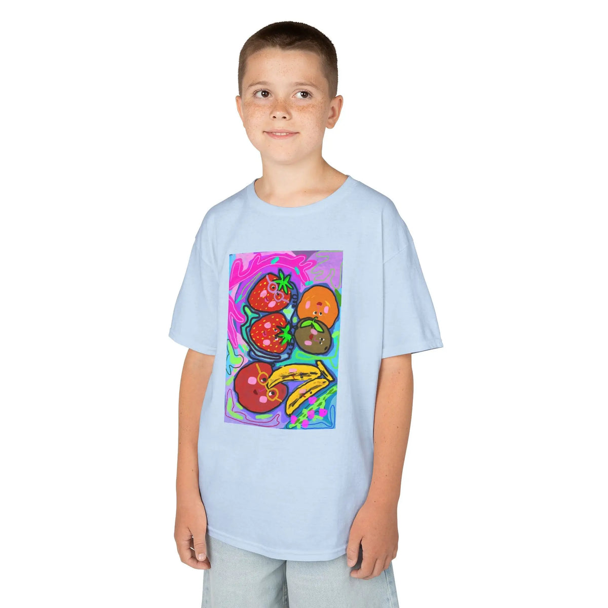 Colorful Doodle Fruit  | Pop Art Kids Tee House of Poco Loco