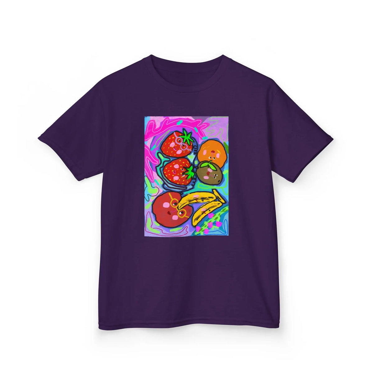 Colorful Doodle Fruit  | Pop Art Kids Tee House of Poco Loco