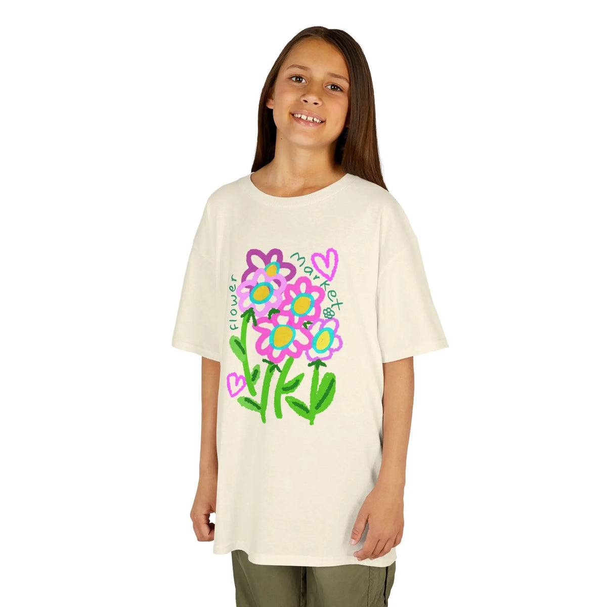 Doodle Floral Bouquet | Pop Art Kids Tee House of Poco Loco