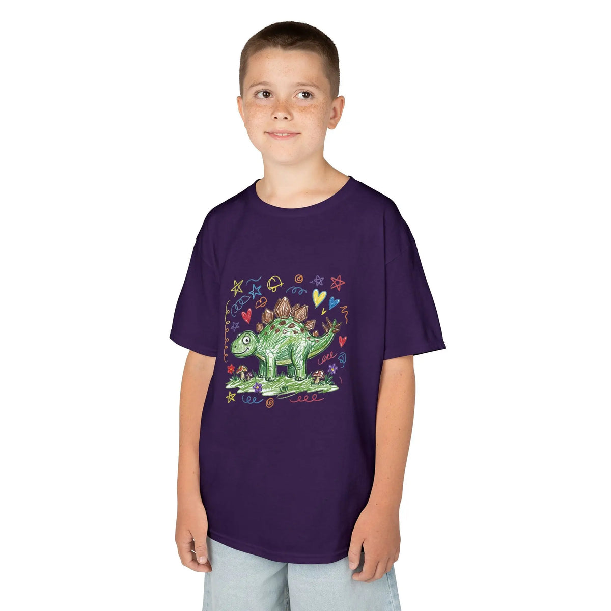 Stego Scribble Dino | Pop Art Kids Tee House of Poco Loco