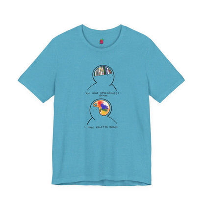 2 Parts of Brain - Pop Art Unisex Tee House of Poco Loco