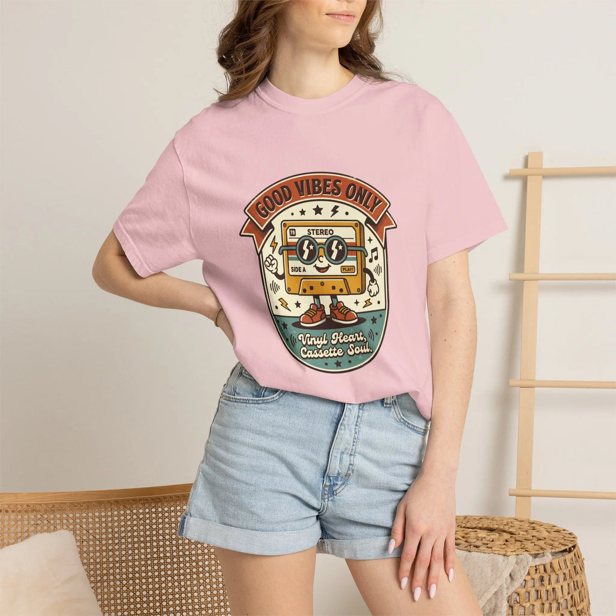 Good Vibes Only Cassette -  Vintage T-Shirt House of Poco Loco