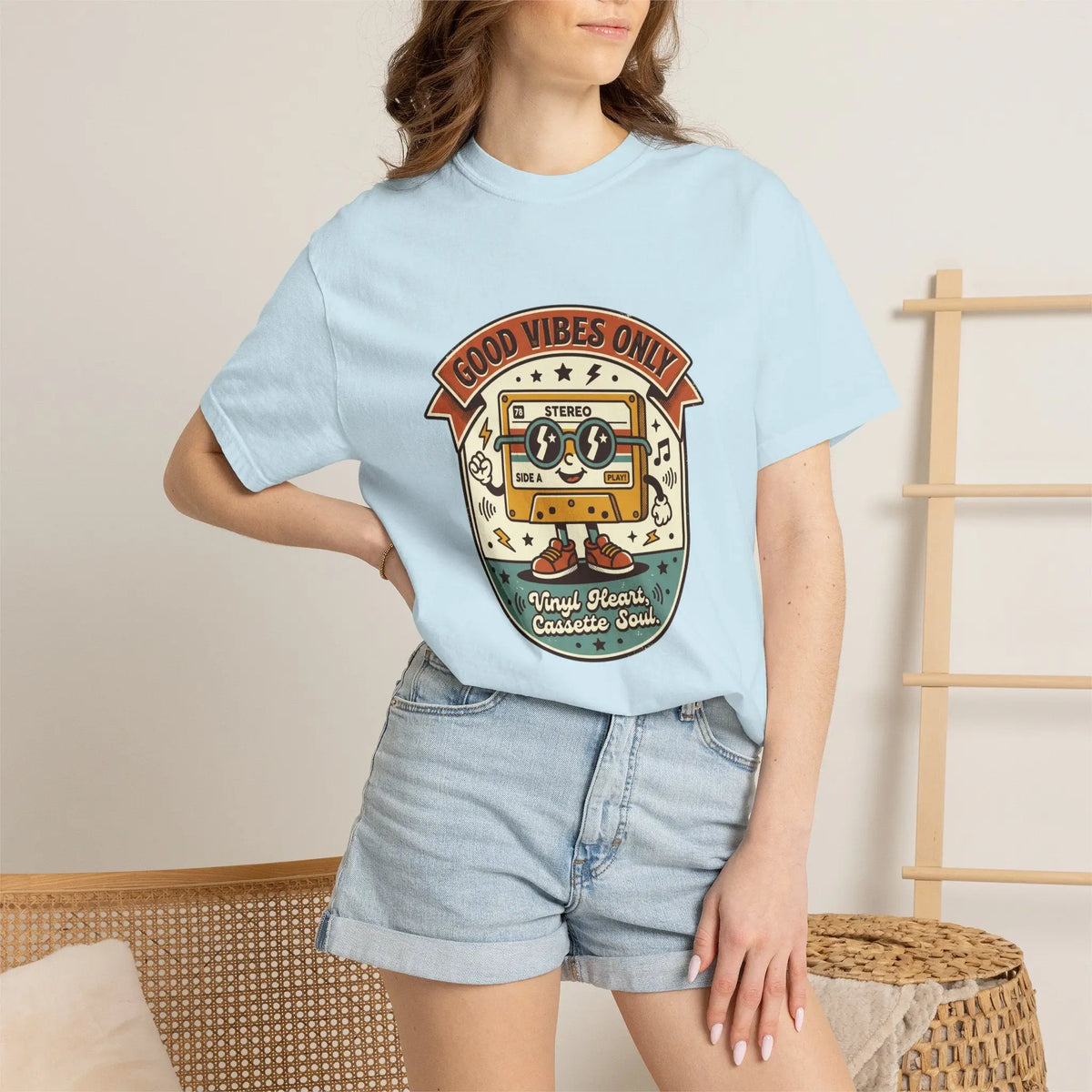 Good Vibes Only Cassette -  Vintage T-Shirt House of Poco Loco