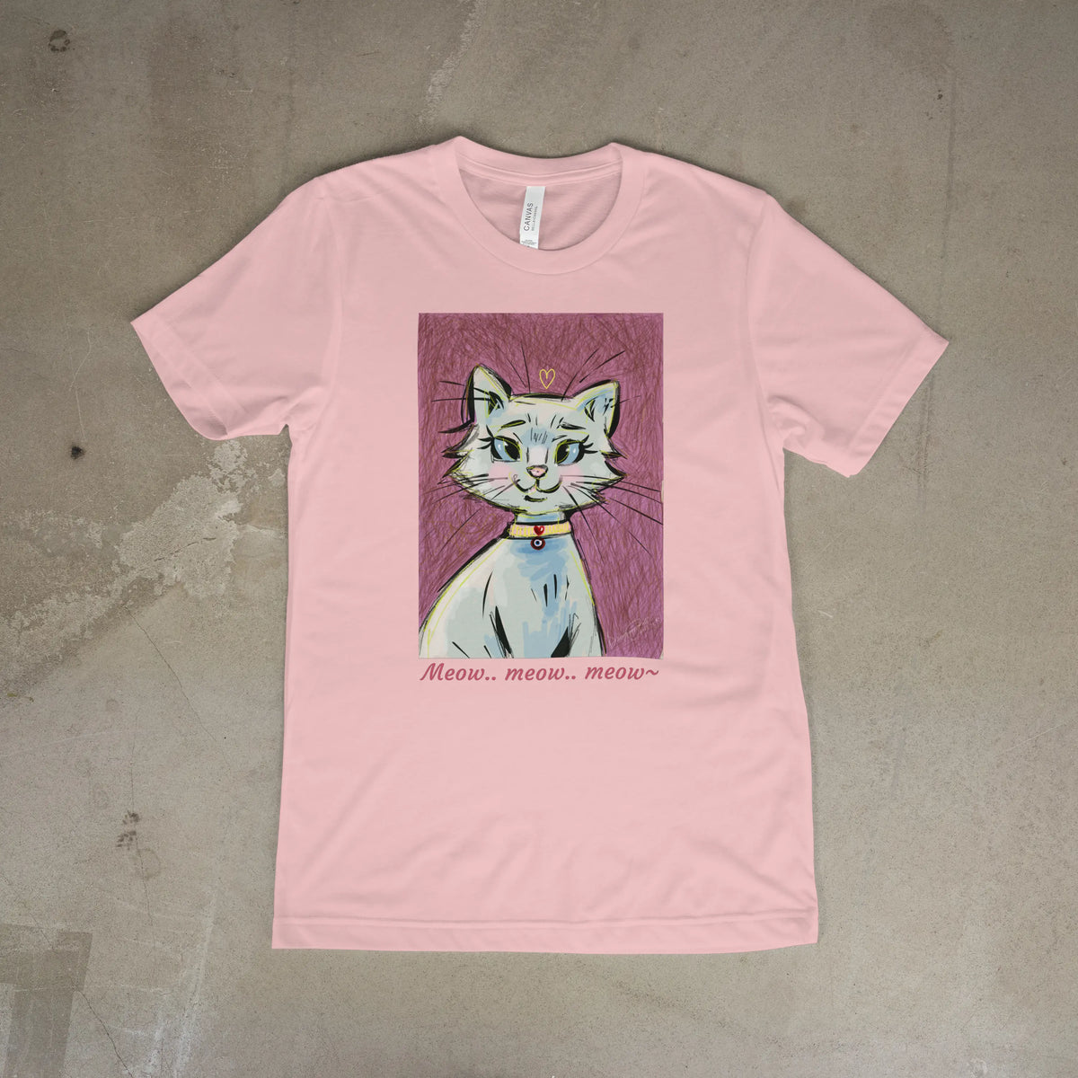 Cutest Meow Meow - Pop Art T-Shirt Unisex House of Poco Loco
