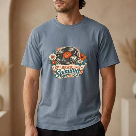 Keep the Good Time Spinning -  Vintage T-Shirt House of Poco Loco