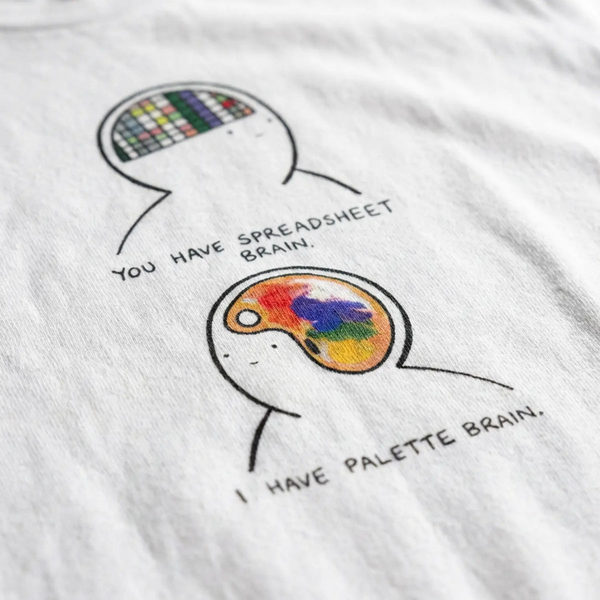 2 Parts of Brain - Pop Art T-Shirt Unisex House of Poco Loco