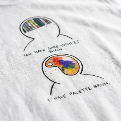 2 Parts of Brain - Pop Art T-Shirt Unisex House of Poco Loco