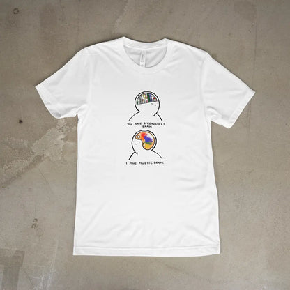 2 Parts of Brain - Pop Art T-Shirt Unisex House of Poco Loco