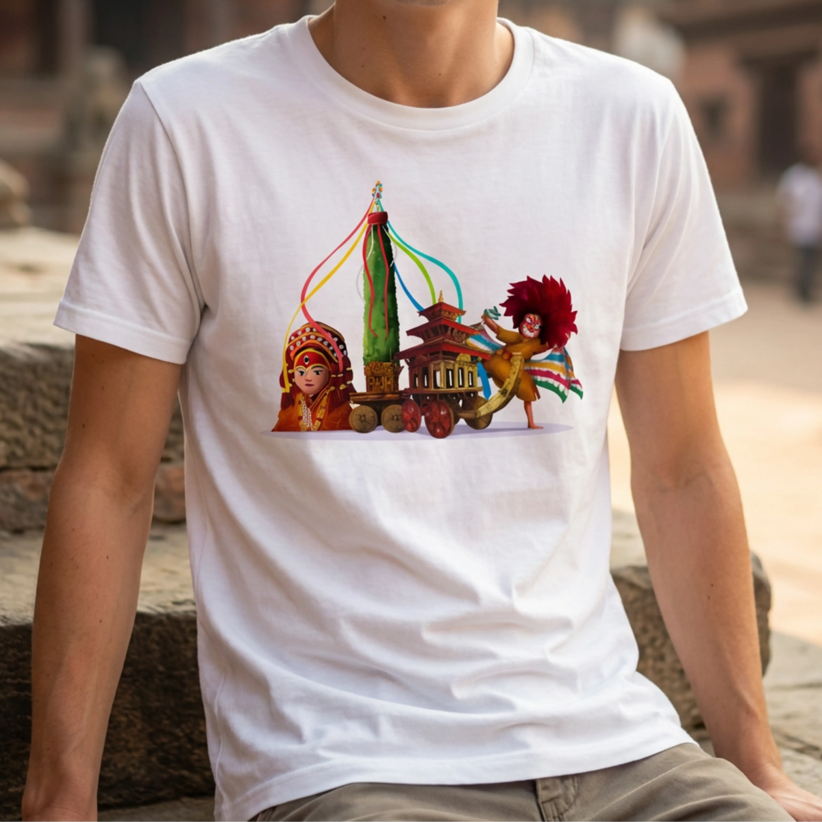 Indra Jatra - Pop Art T-Shirt Unisex House of Poco Loco