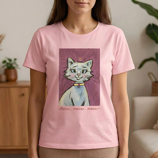 Cutest Meow Meow - Pop Art T-Shirt Unisex House of Poco Loco